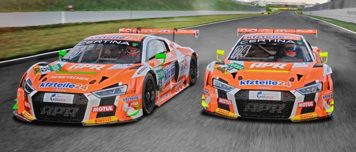 Ein Audi R8 LMS wird kfzteile24 bei der ADAC GT Masters Saison 2017 vertreten. kfzteile24 bei der ADAC GT Masters 2017