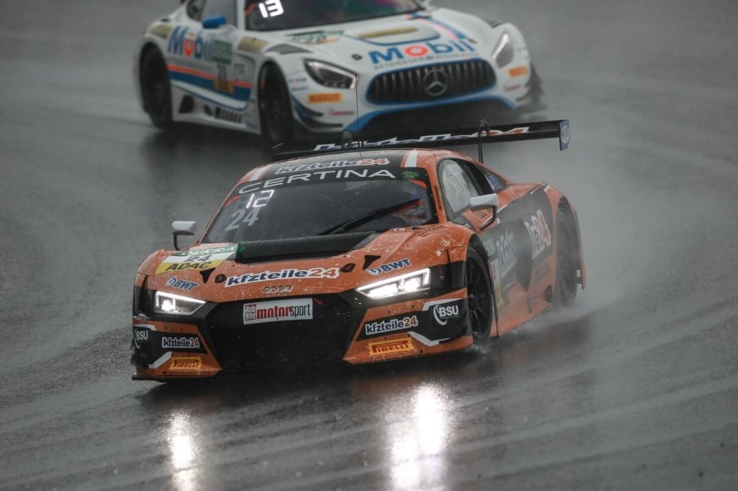 Trotz neuem Asphalt war der Grip im Regen natürlich begrenzt. Zandvoort 2017 - Wasser auf Asphalt