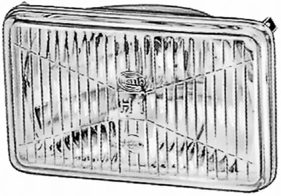 ein eckiger Fernscheinwerfer von Hella ein eckiger Fernscheinwerfer von Hella