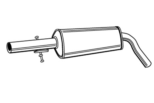 Mittelschalldämpfer