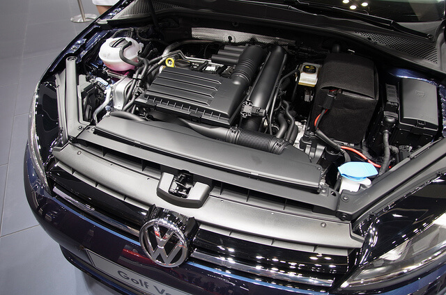 Motor eines VW Golf VII Variant Motor eines VW Golf VII Variant
