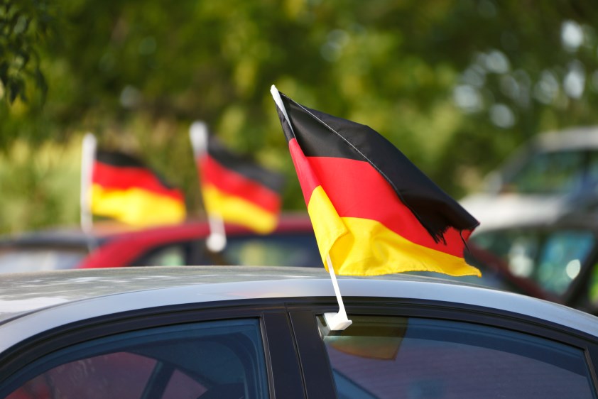 Deutschlandflagge Auto
