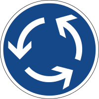 Verkehrszeichen 215 - Kreisverkehr