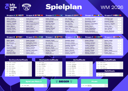 WM Spielplan 2026 ? Alle Spiele der Fu�ball-WM auf einen Blick