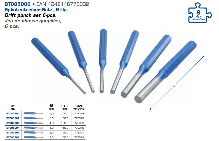 Brilliant Tools Splinttreiber-Satz