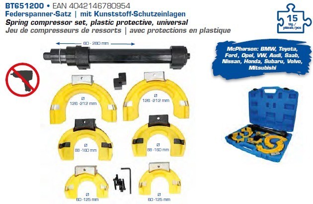 Brilliant Tools Federspanner, Fahrwerksfeder