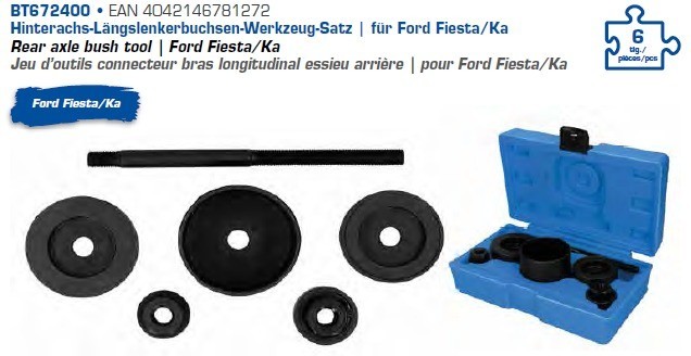 Längslenkerbuchsen-Werkzeugsatz, Für Ford Fiesta, Ka, 6-tlg. | Brilliant