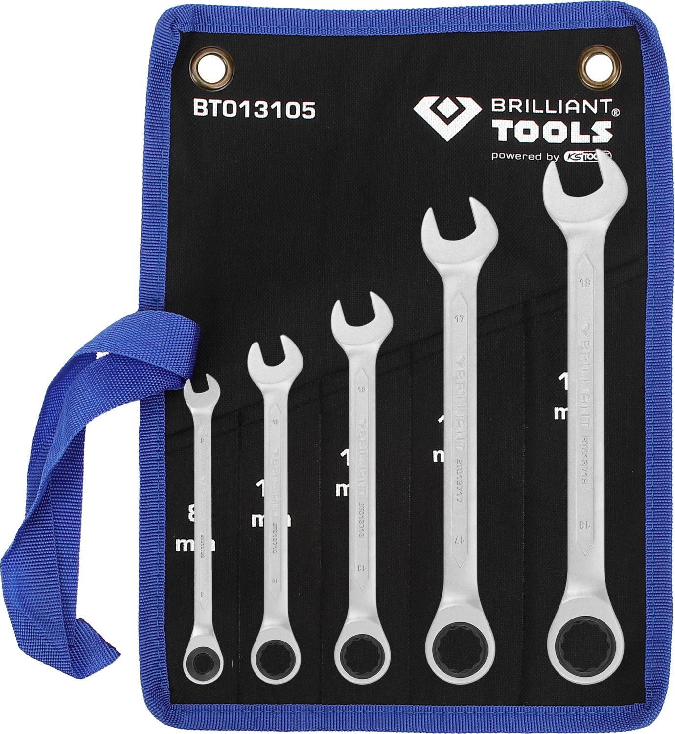 Brilliant Tools Ratschen-Ringschlüsselsatz