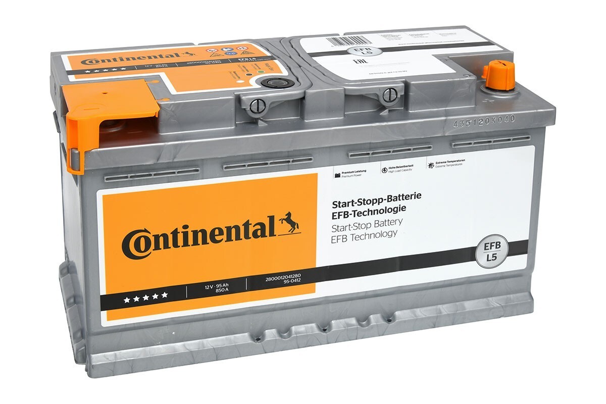 Continental Autobatterie 95Ah 12 V Starterbatterie 850 A Bleisäure Batterie Auto