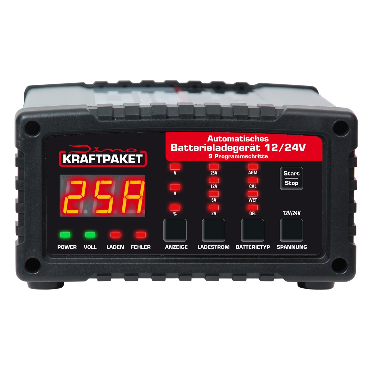 APA Batterie-Ladegerät mit Starthilfe (Ladestrom: 2 - 20 A, Geeignet für:  AGM-/Gel-/Nass-/Blei-Säure-Batterien 6/12 V)