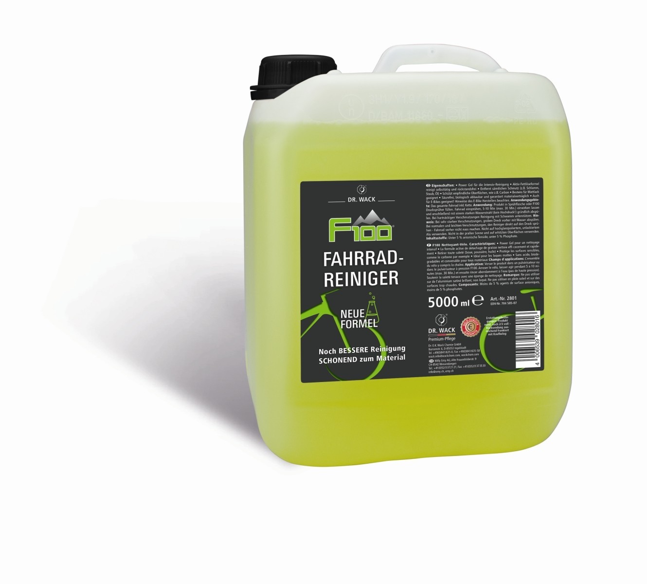 Dr O.k. Wack Chemie | Fahrradreinger (5 Liter) (2801) für Außen und Lack