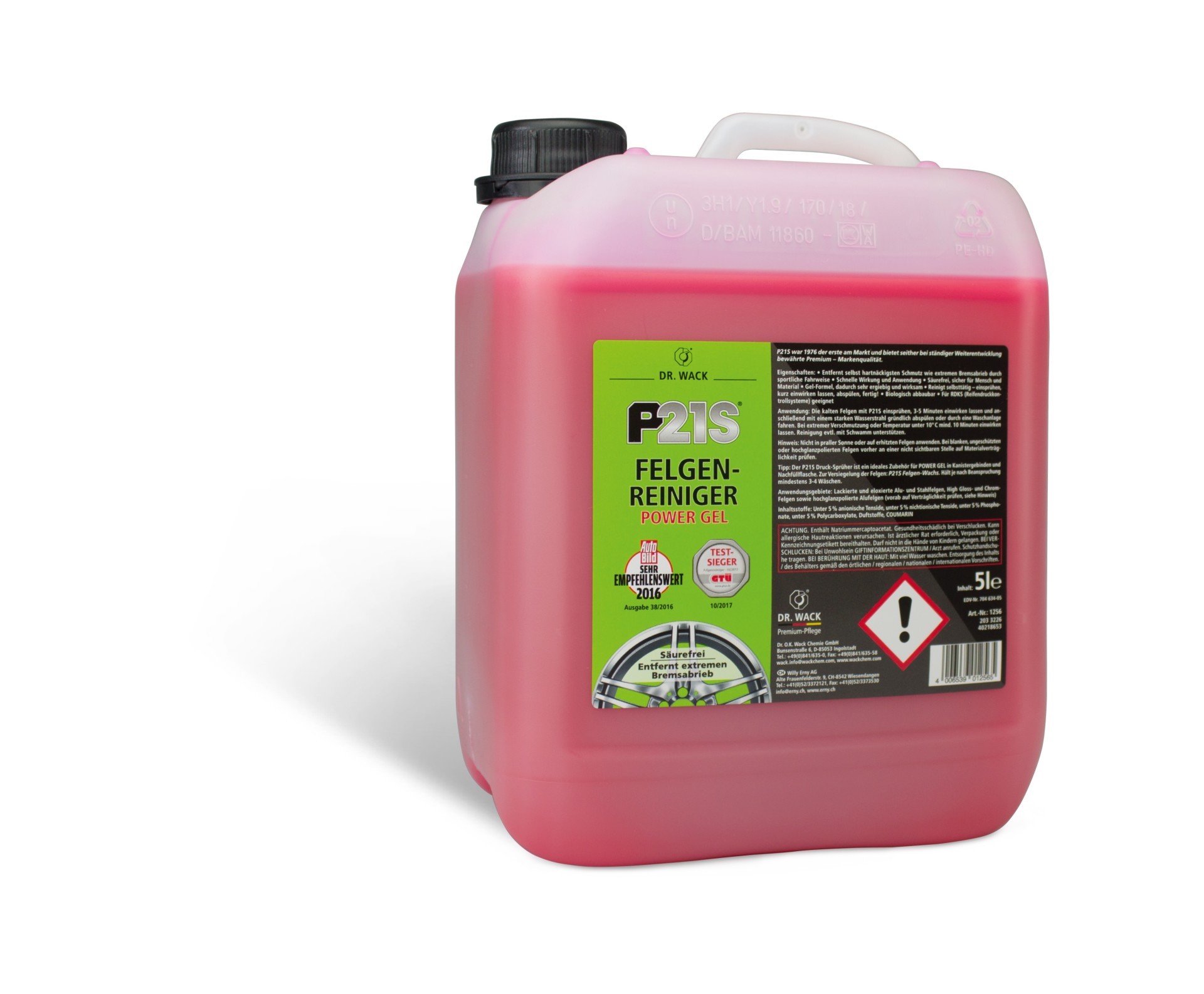 Dr O.k. Wack Chemie | P21S Felgen-Reiniger POWER GEL (5 L) (1256) für Felge,
