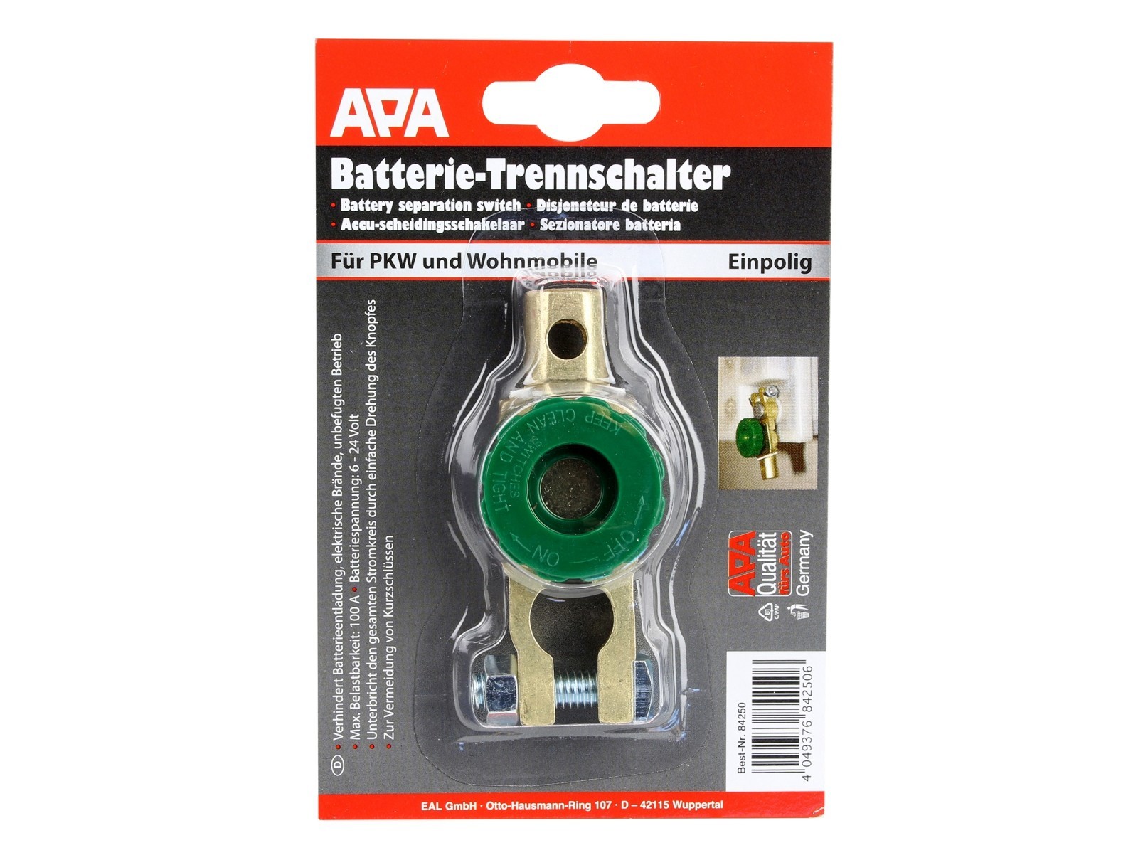 Batterieklemmen/ Polklemmen 12 V (3 + 1 Paar), € 20,- (4311 Aiser