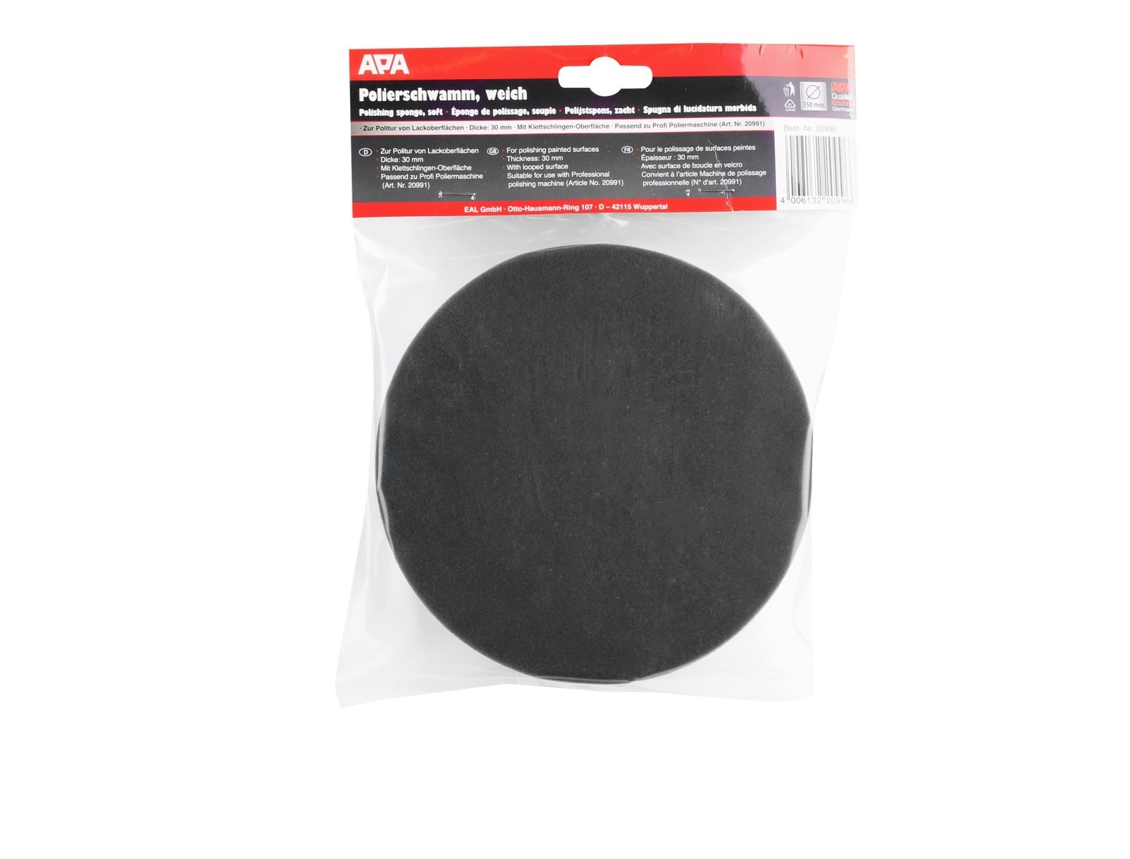 PORZELACK Fahrzeugpflege 160 MM POLIERSCHWAMM FEIN Autopflege GELB PORZELACK Fahrzeugpflege 160 MM POLIERSCHWAMM FEIN Autopflege GELB