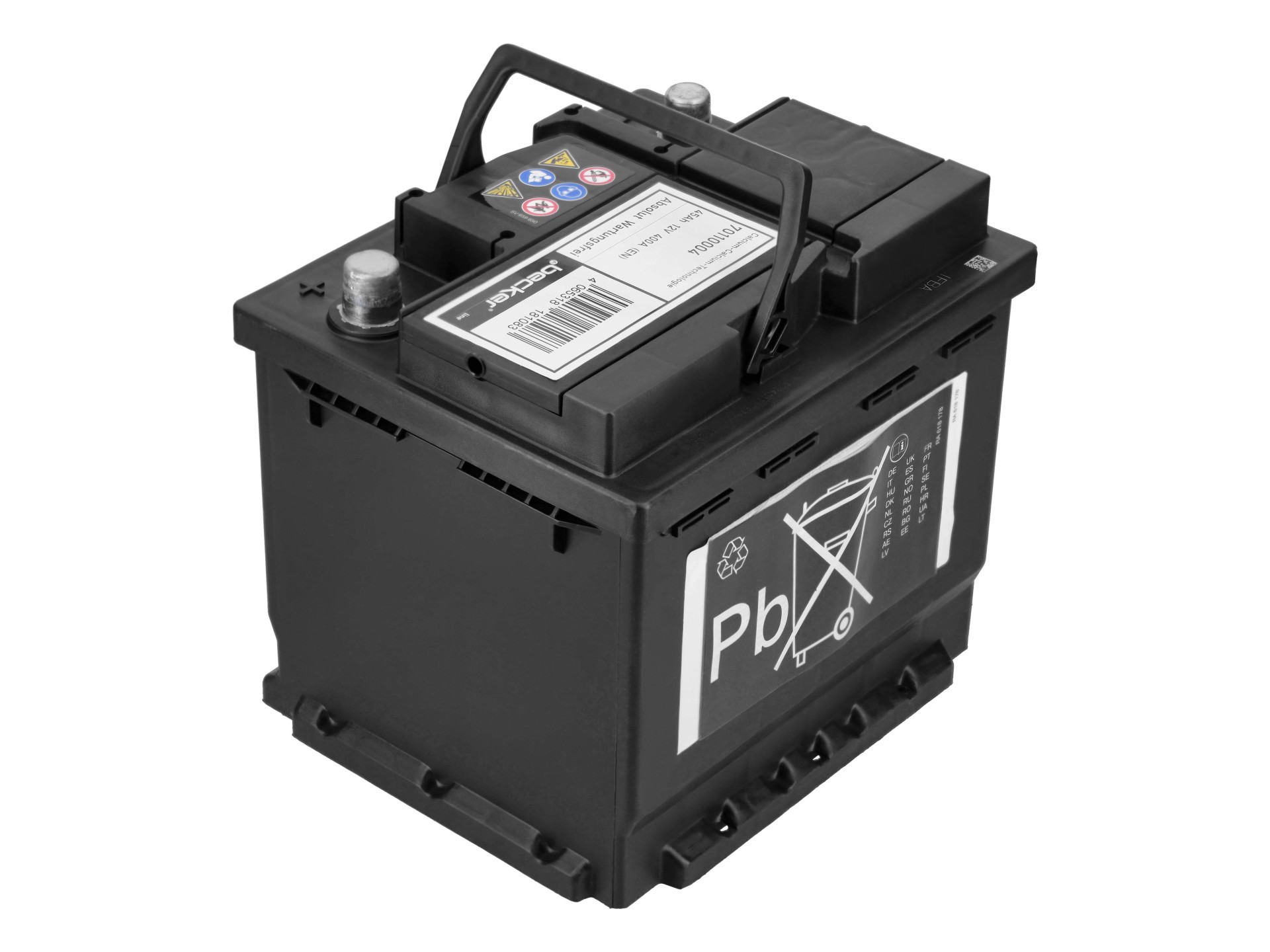 Starterbatterie 'Premium Starter-Batterie - 12 Volt, 44 Ah, 390 A' | f.becker_line, Batterie: Blei-Kalzium-Batterie (Pb/Ca), Breite: 174 mm Endpolart: 1