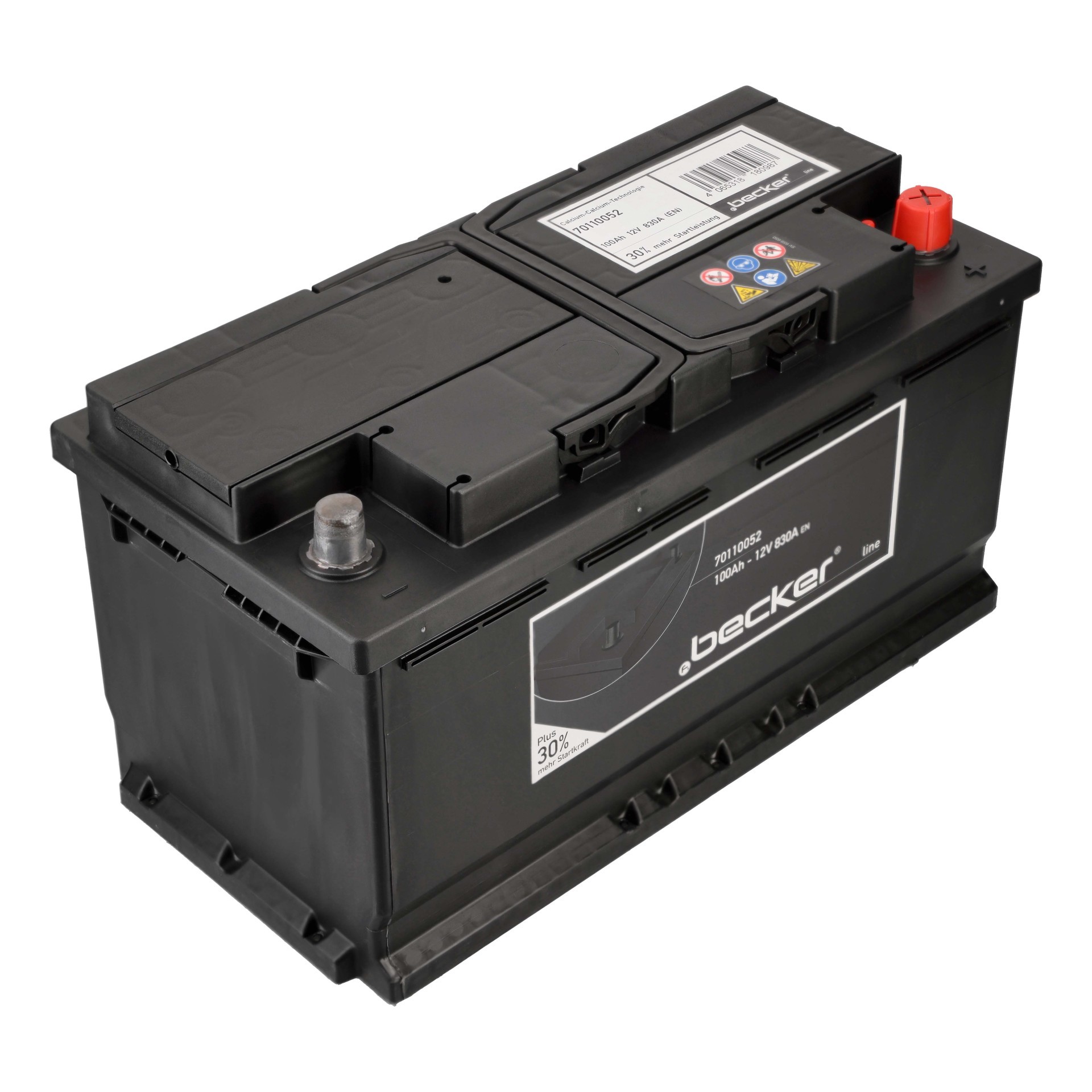 f.becker_line Autobatterie, Starterbatterie 12V 100Ah 830A 4.39L