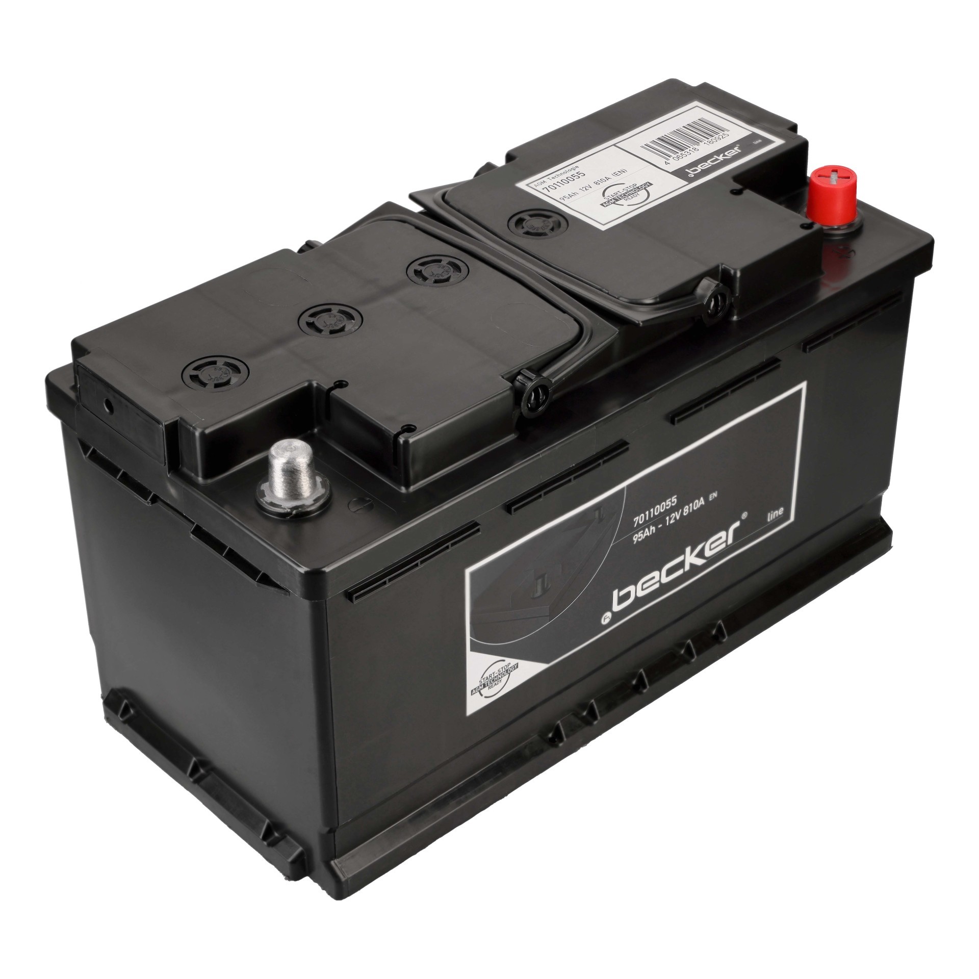 f.becker_line Autobatterie, Starterbatterie 12V 95Ah 810A 5.13L