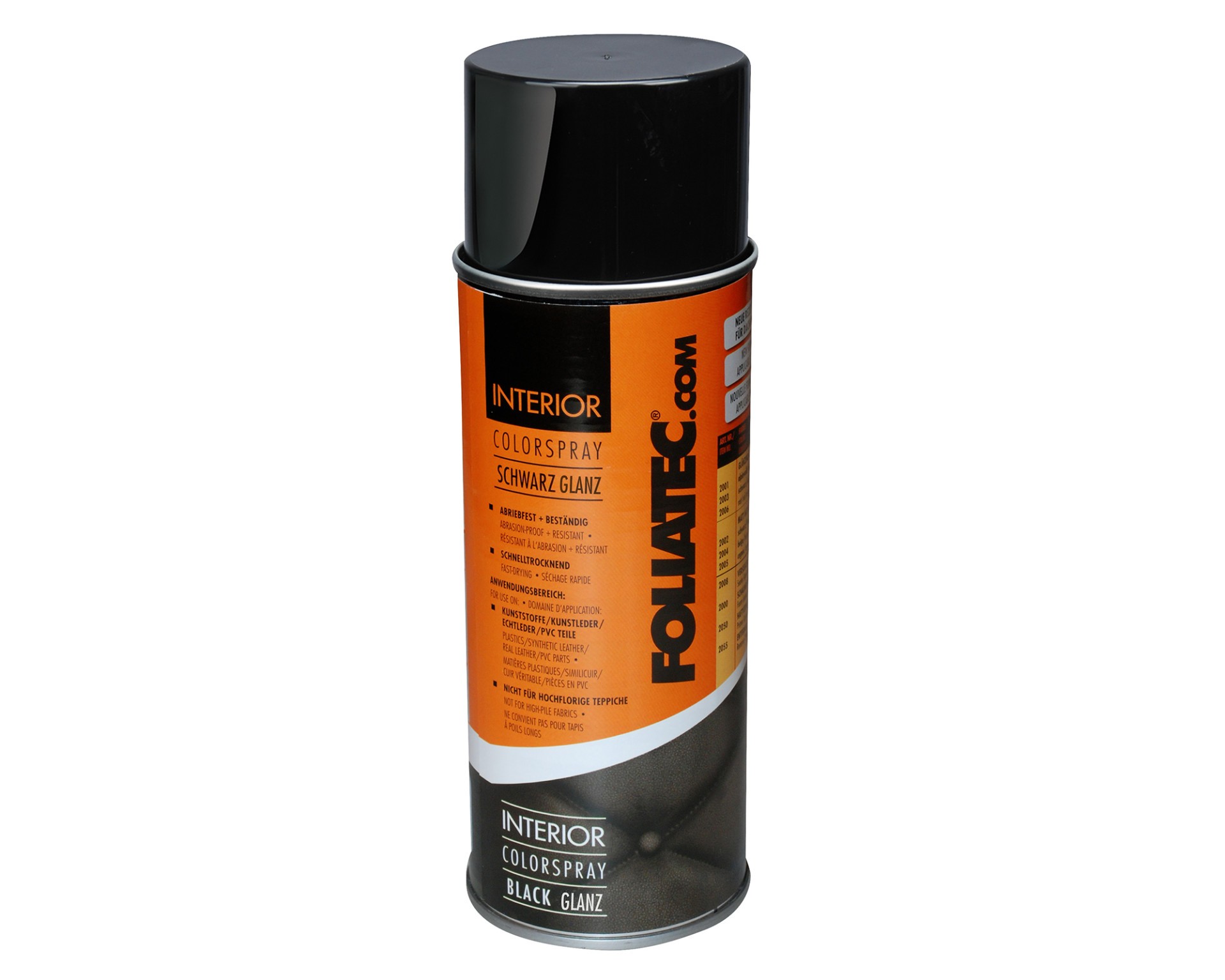 FOLIATEC Interior Colorspray Schwarz, glänzend (400 ml) 0,4 L (2003)