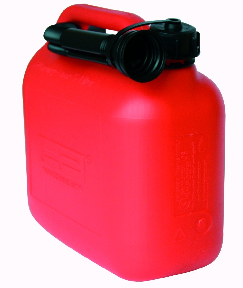 HPAUTO Kanister Kraftstoff Benzinkanister Kunststoff 5l - Rot VPE 4 (10007)