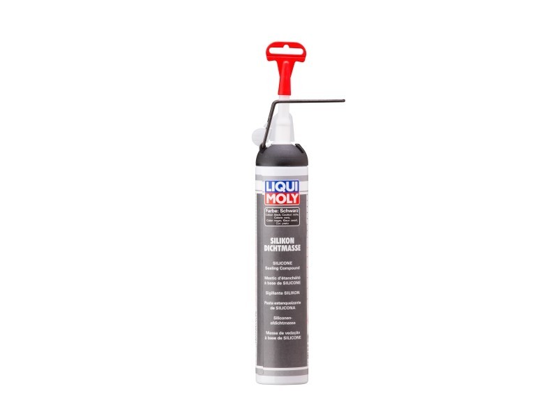 Liqui Moly | Silikon-Dichtmasse schwarz (200 ml) (6185) für Kleben & Dichten