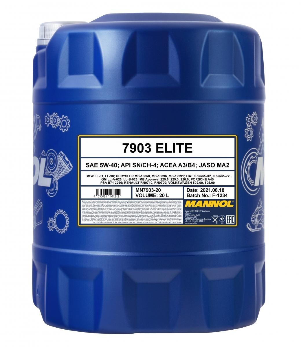 SCT - MANNOL Elite 5W-40 (20L) 20 L (MN7903-20)