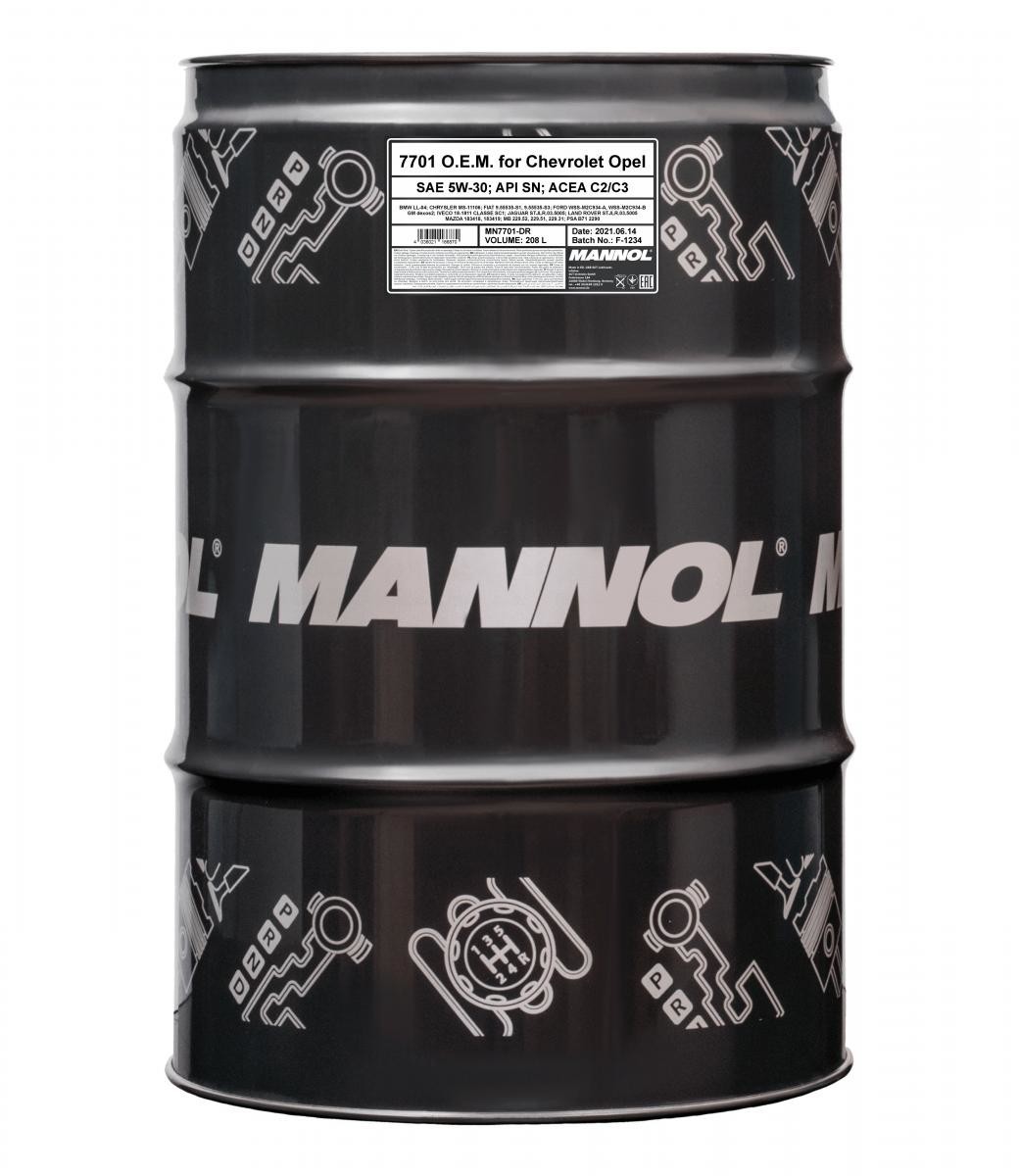 SCT - MANNOL 7701 Energymula OP 5W-30 [208L] 208.0L