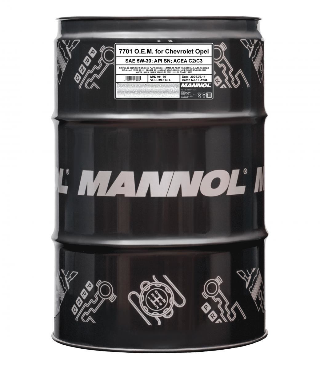SCT - MANNOL 7701 Energymula OP 5W-30 [60L] 60.0L