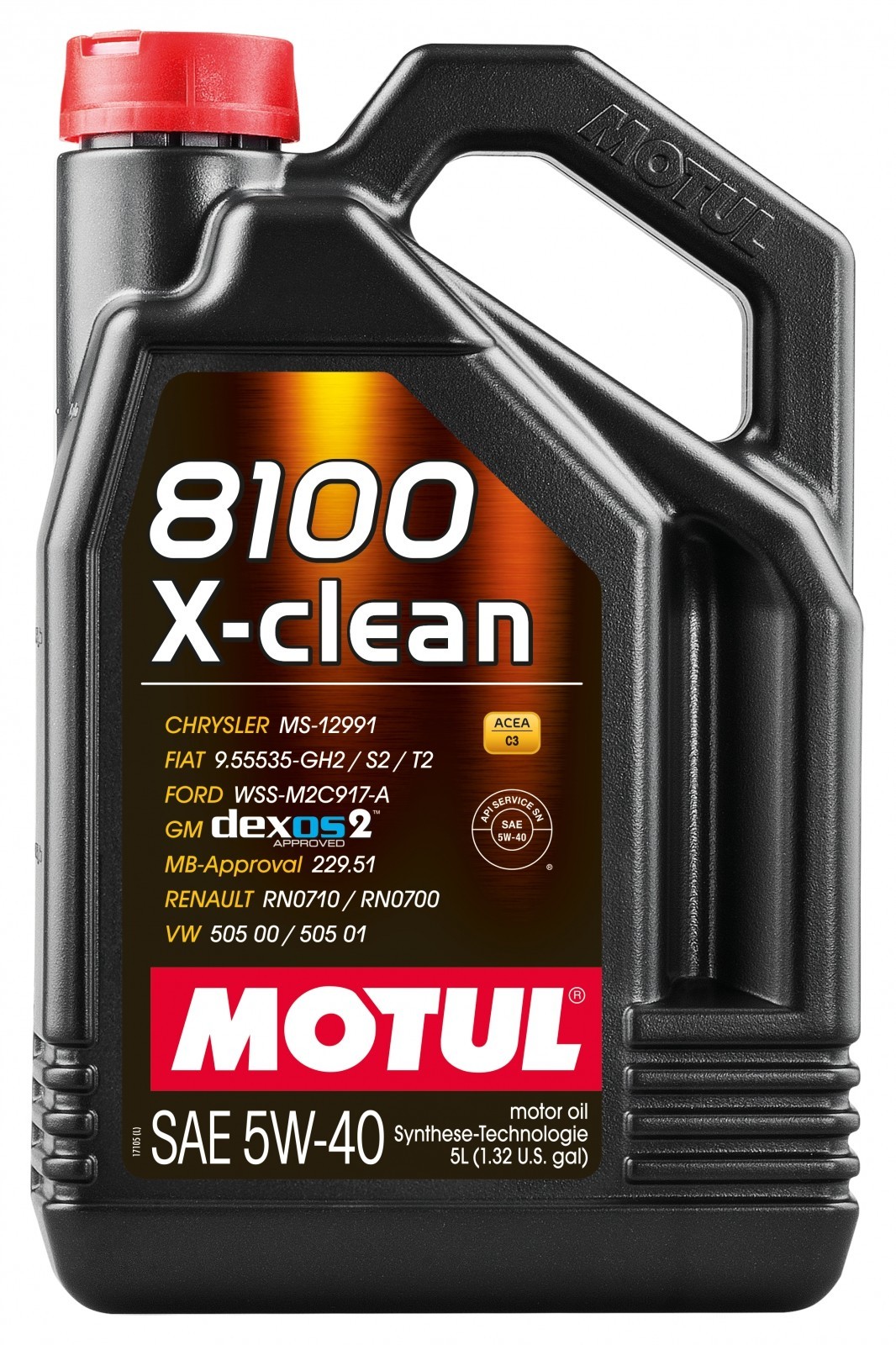 MOTUL 8100 X-CLEAN 5W40 5.0L