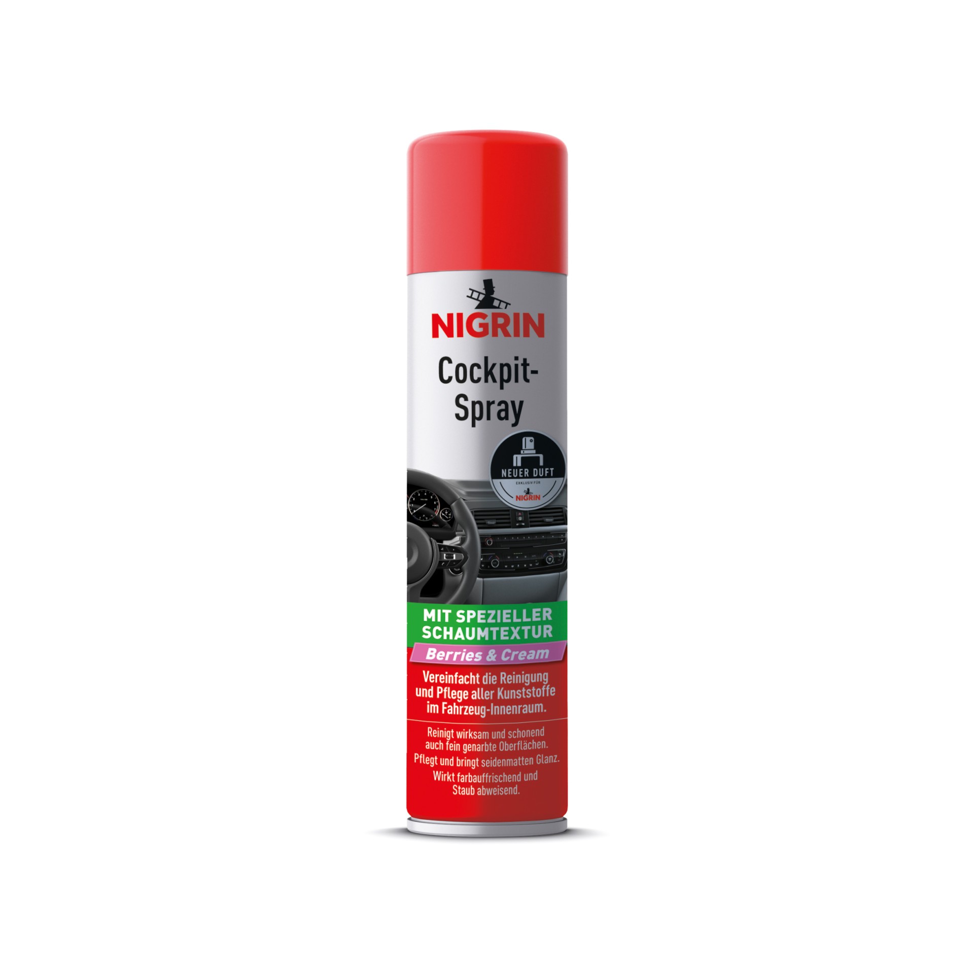 NIGRIN Cockpit-Spray Berries & Cream (400 ml) 0,4 L (20442) | Cockpitspray,