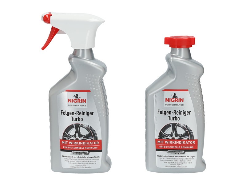 NIGRIN Turbo Felgenreiniger (2x 500 ml) 0,5 L (74245)