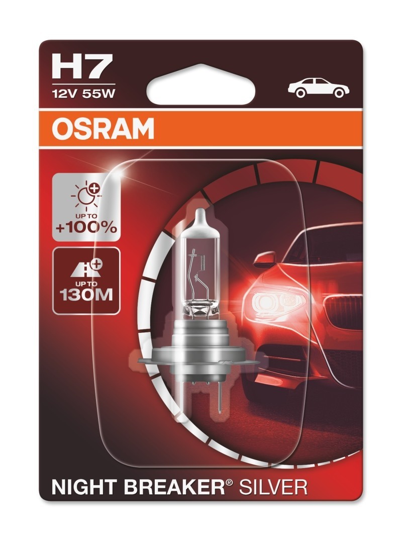 OSRAM Glühlampe, Fernscheinwerfer NIGHT BREAKER® SILVER 1x für AUDI Q7