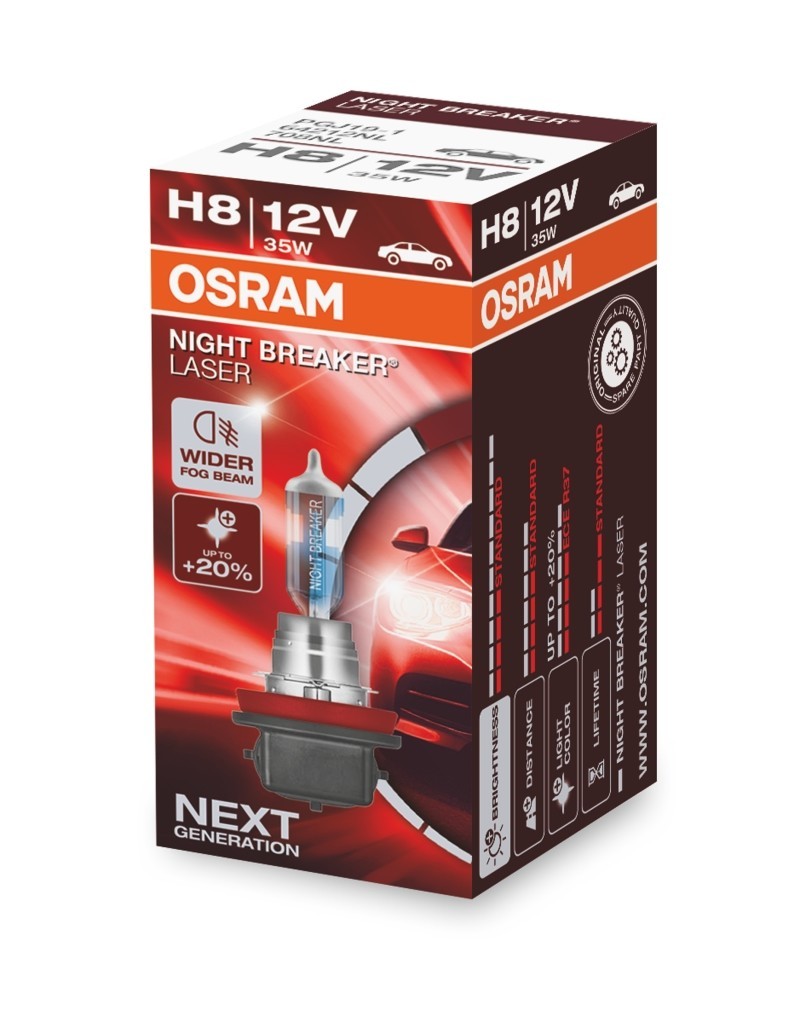 OSRAM H8 Night Breaker Laser next Generation (1 Stk.), Art.-Nr. 64212NL