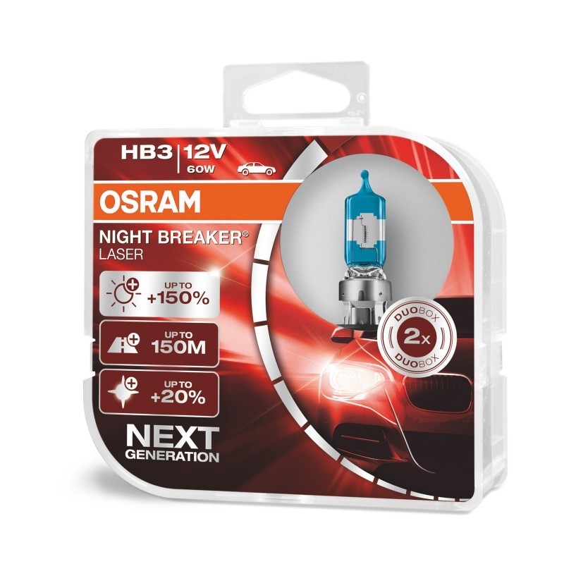 OSRAM HB3 Night Breaker Laser next Generation (2 Stk.), Art.-Nr. 9005NL-HCB