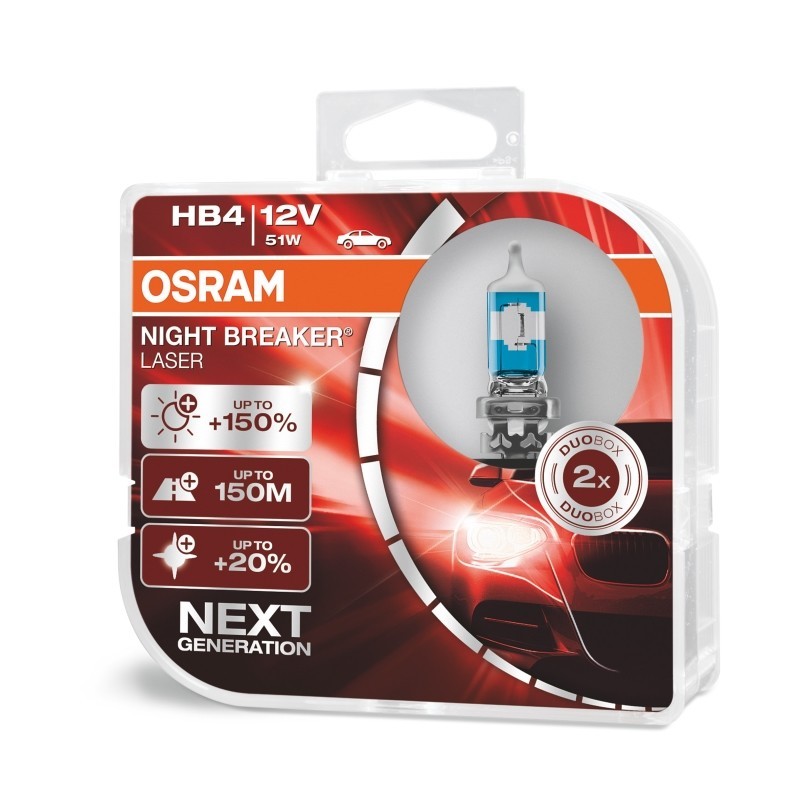 OSRAM HB4 Night Breaker Laser next Generation (2 Stk.), Art.-Nr. 9006NL-HCB