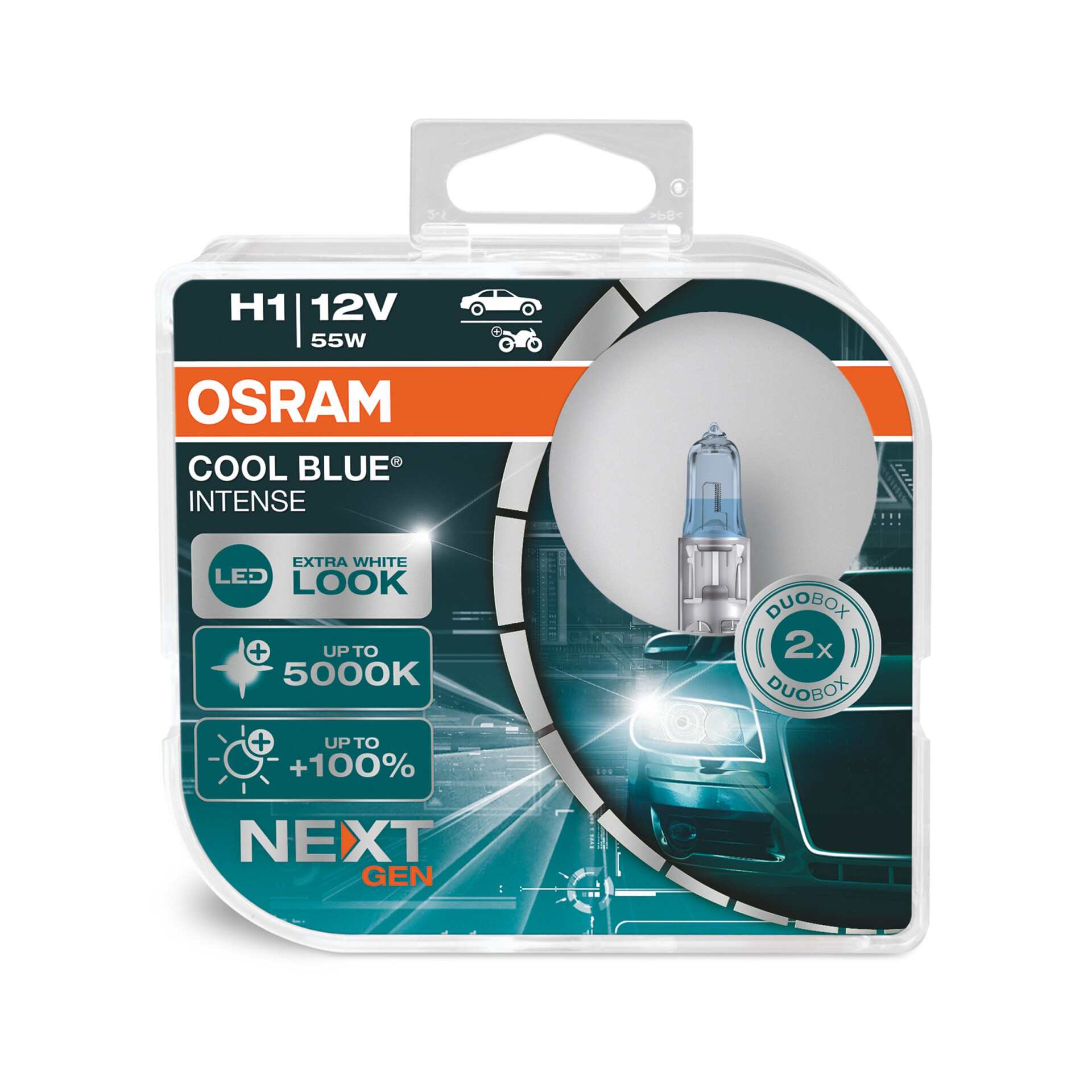 OSRAM  COOL BLUE INTENSE H1 next Gen  (2 Stk.), Art.-Nr. 64150CBN-HCB