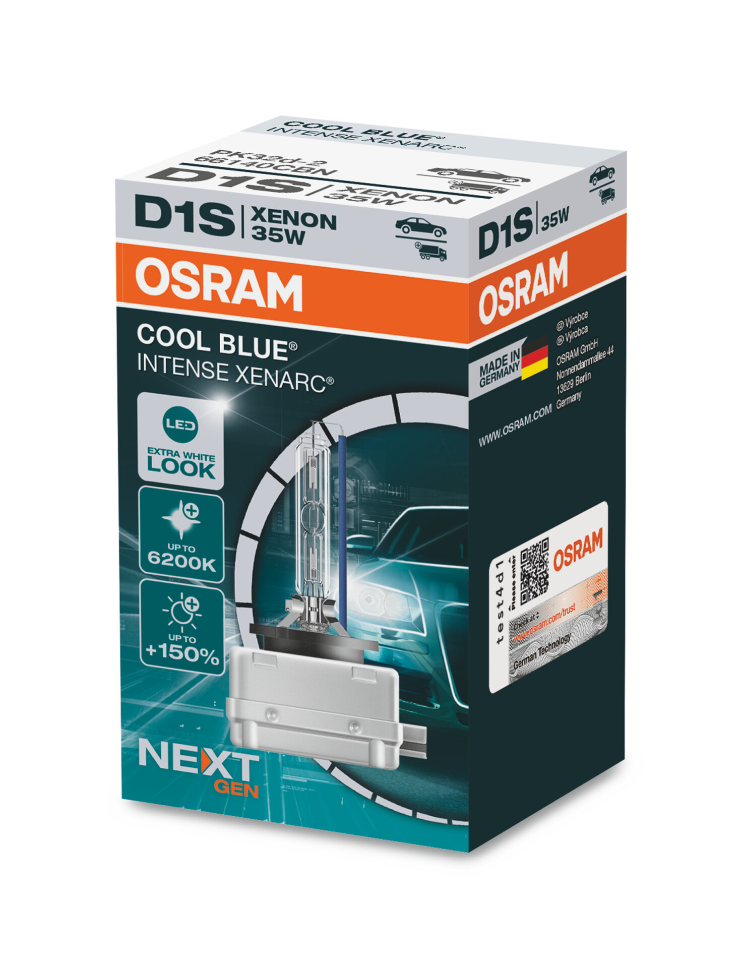 OSRAM  XENARC COOL BLUE INTENSE D1S next Gen (1 Stk.), Art.-Nr. 66140CBN