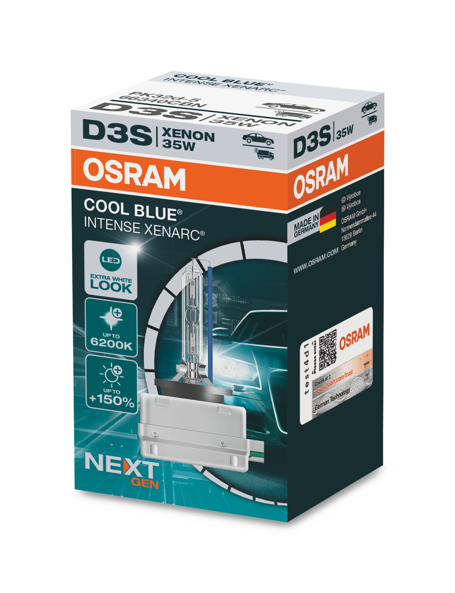OSRAM  XENARC® COOL BLUE® INTENSE D3S next Gen (1 Stk.), Art.-Nr. 66340CBN