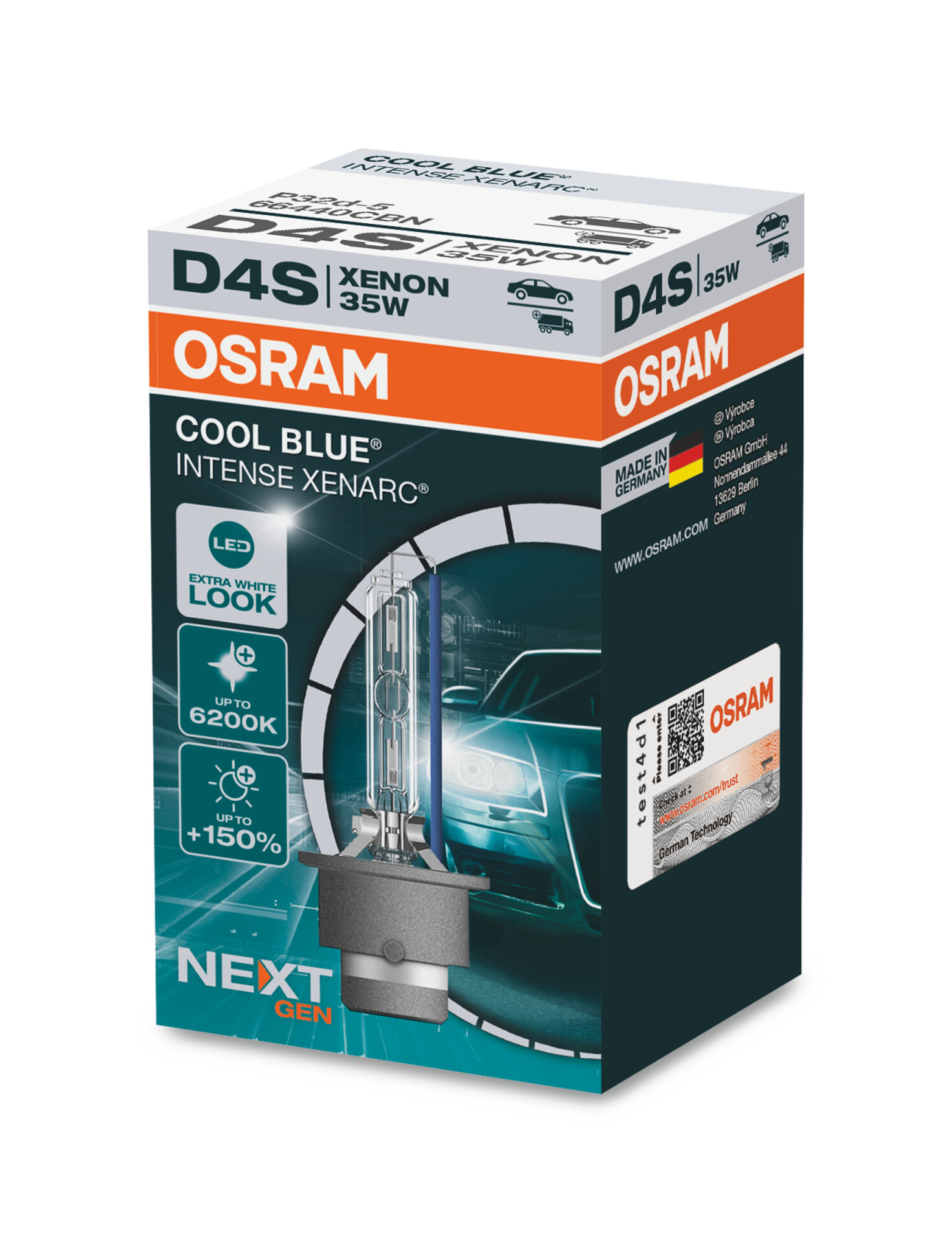 OSRAM XENARC® COOL BLUE® INTENSE D4S next Gen (1 Stk.), Art.-Nr. 66440CBN