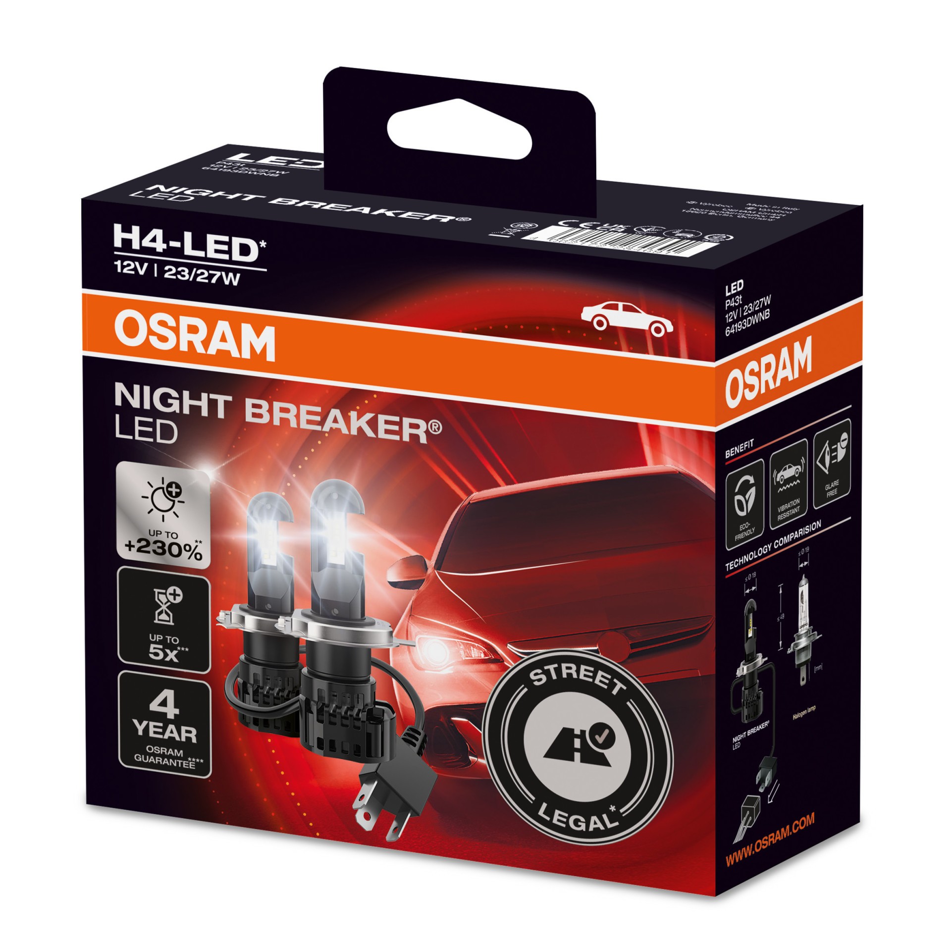 OSRAM NIGHT BREAKER® H4-LED (2stk.)