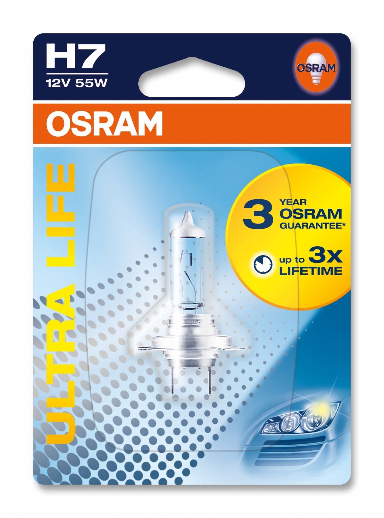 OSRAM Glühlampe, Fernscheinwerfer ULTRA LIFE 1x