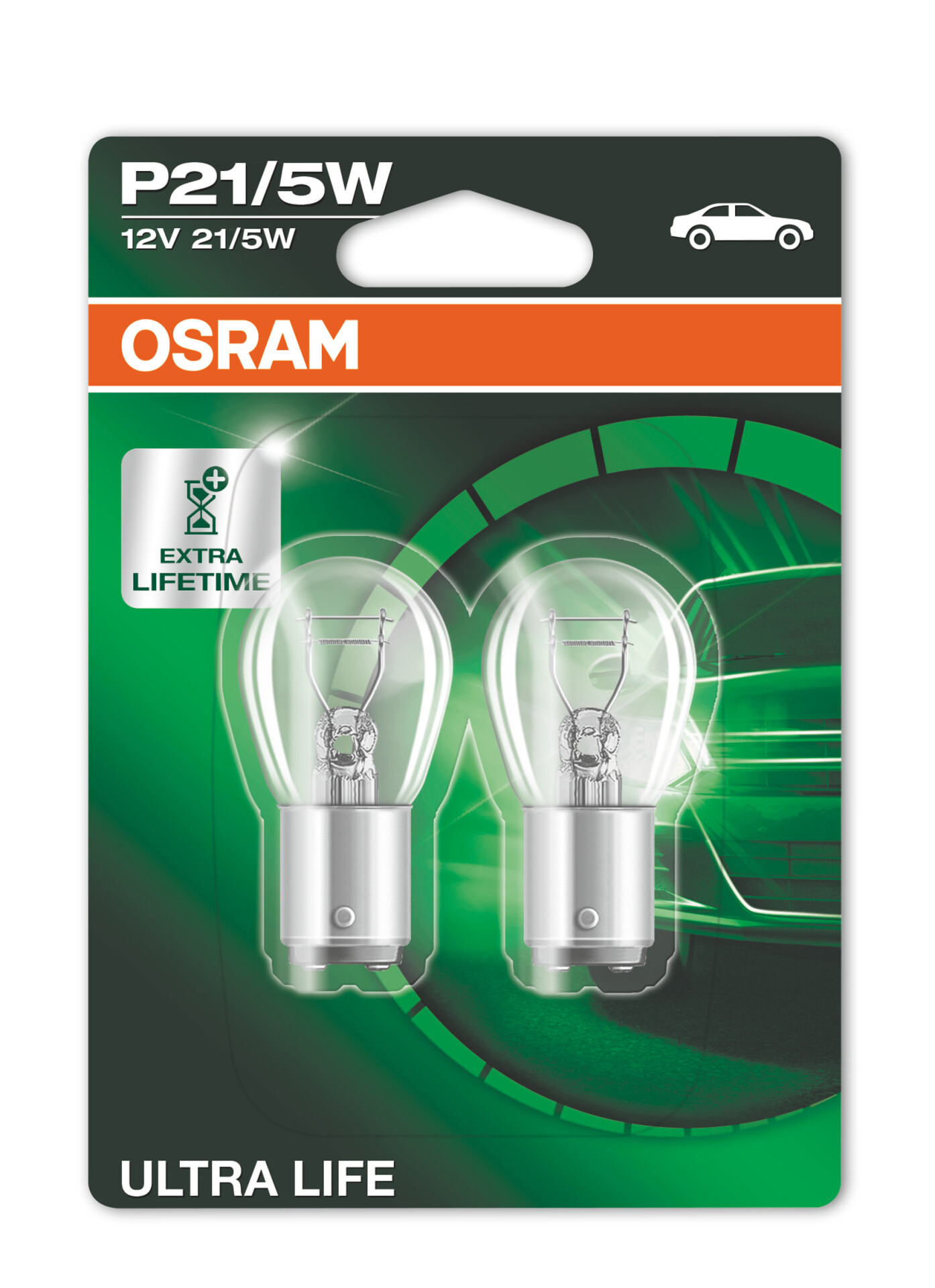 OSRAM P21/5W Ultra Life 21/5W (2 Stk.), Art.-Nr. 7528ULT-02B