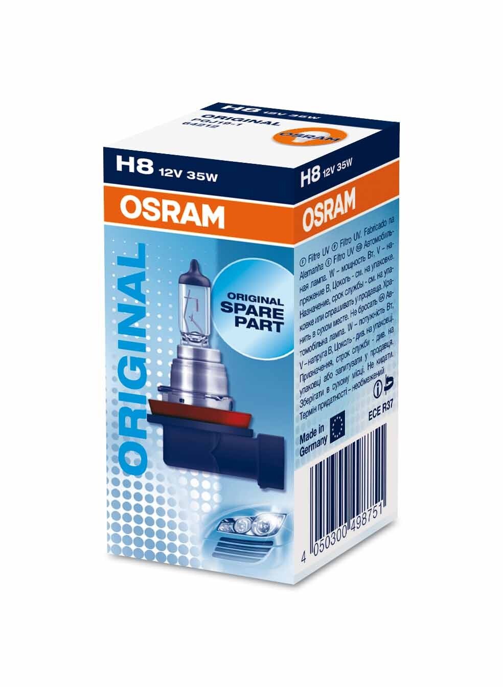 OSRAM H8 Original 35W (1 Stk.), Art.-Nr. 64212