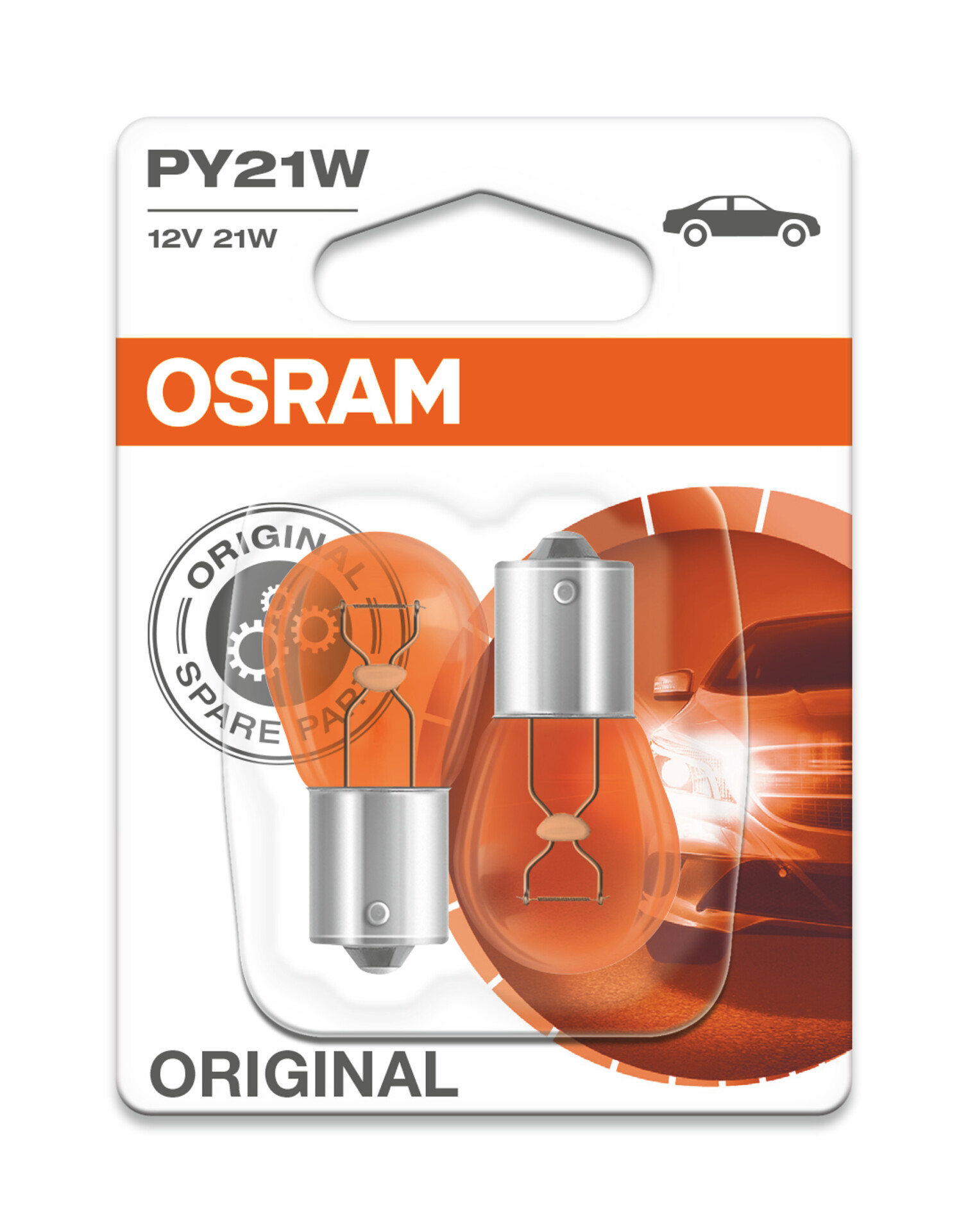 OSRAM PY21W Original 21W (2 Stk.), Art.-Nr. 7507-02B