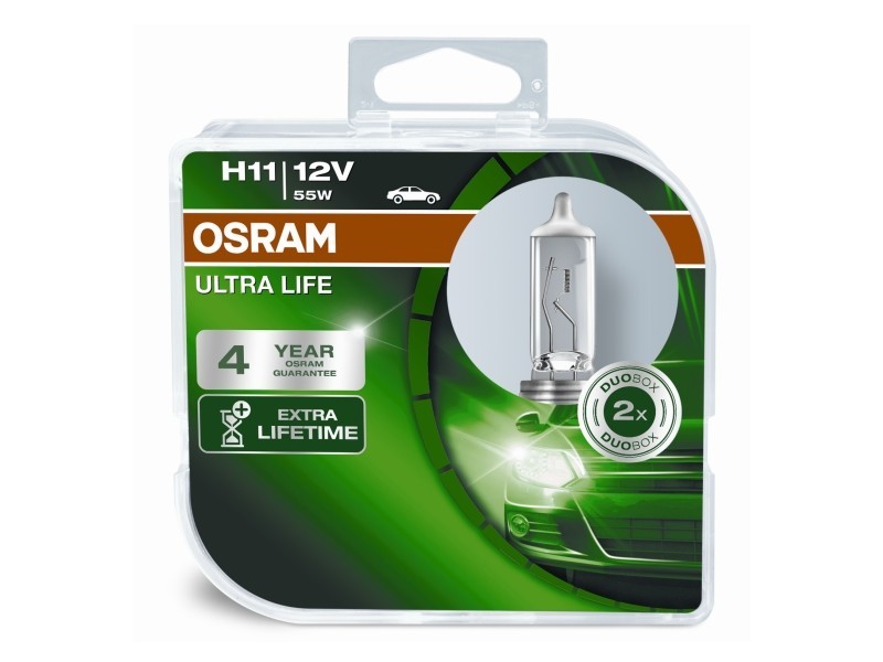 OSRAM Glühlampe, Fernscheinwerfer ULTRA LIFE 2 (64211ULT-HCB)