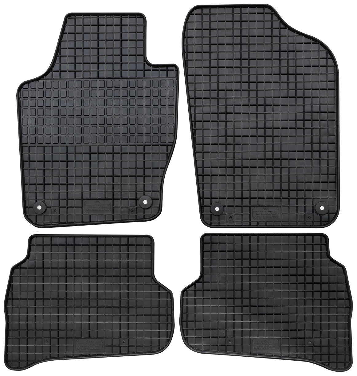 PETEX Fußmattensatz (81310) für SEAT Ibiza IV