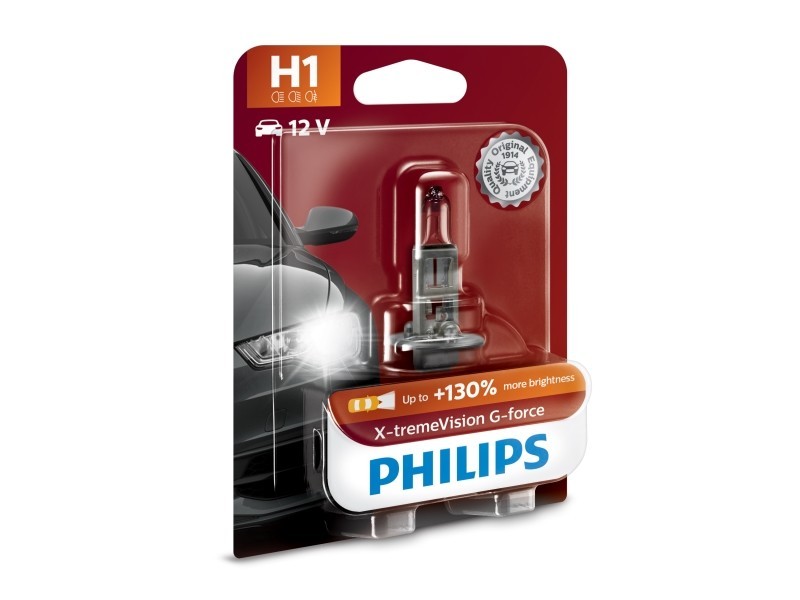 Philips | H1 X-tremeVision G-force (1 Stk.) (12258XVGB1)