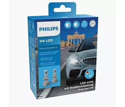 Philips H4-LED Ultinon Pro6000 (2stk.)