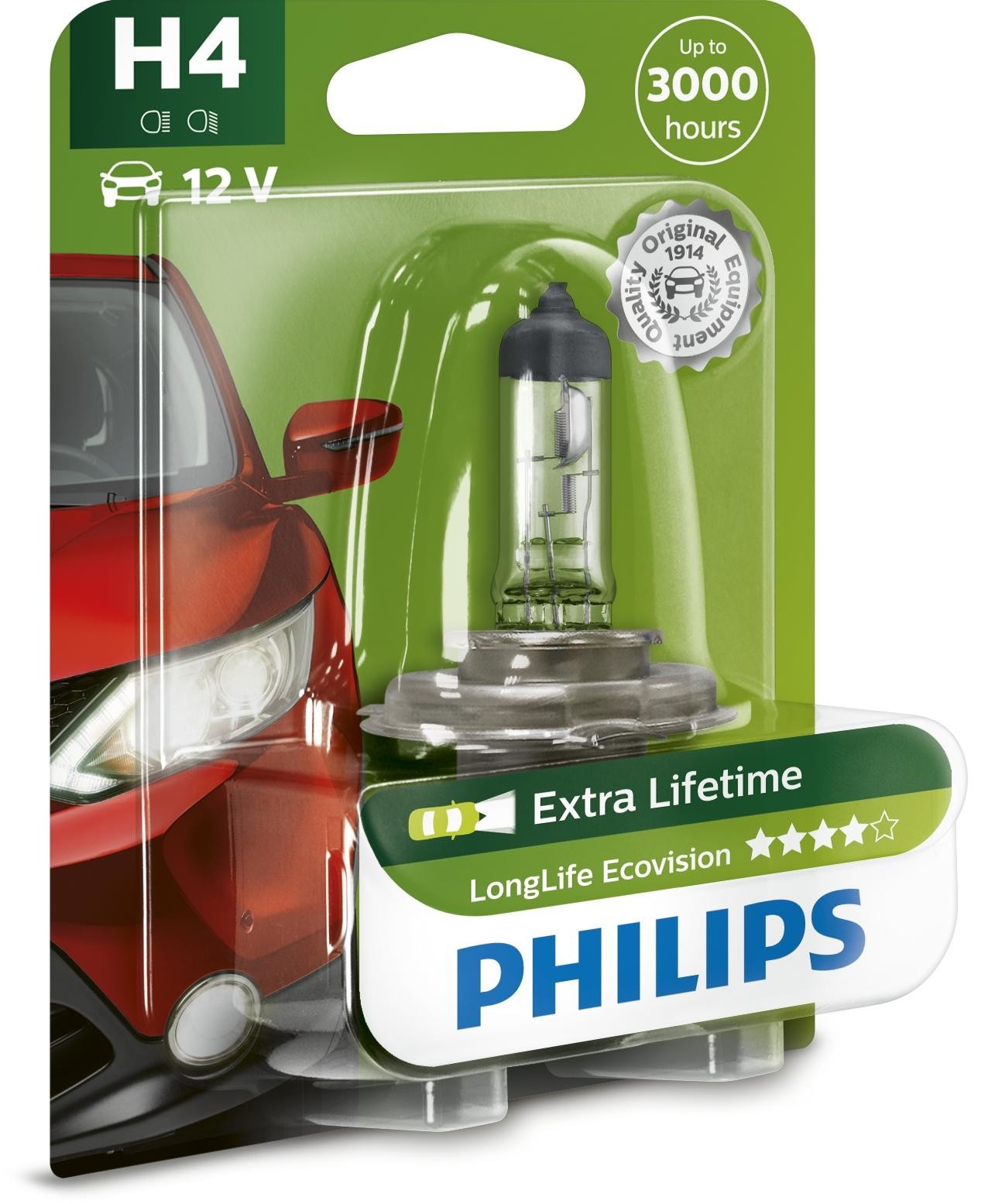 PHILIPS Glühlampe, Fernscheinwerfer LongLife EcoVision (12342LLECOB1) für OPEL