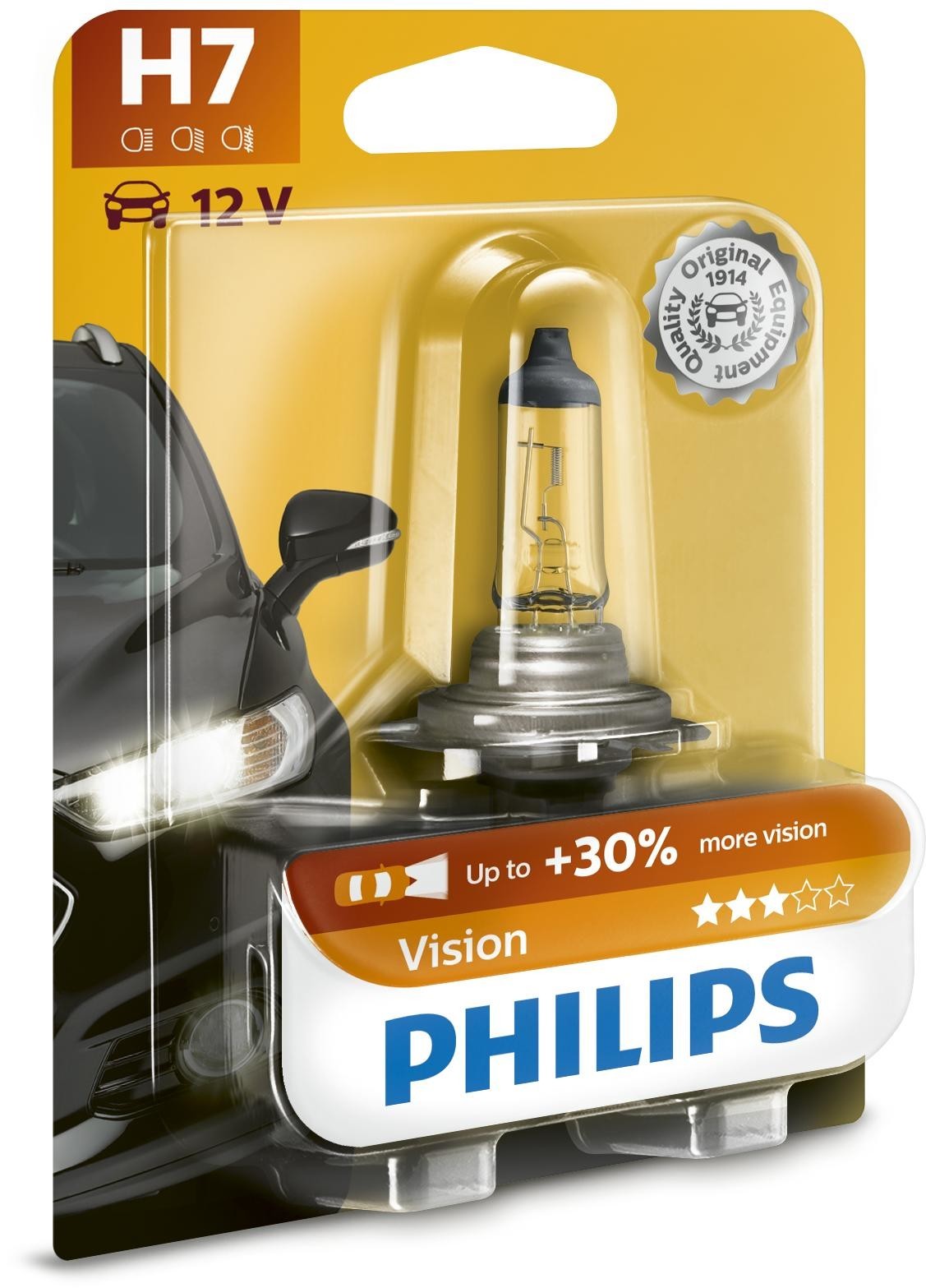 PHILIPS Glühlampe, Fernscheinwerfer Vision 12V