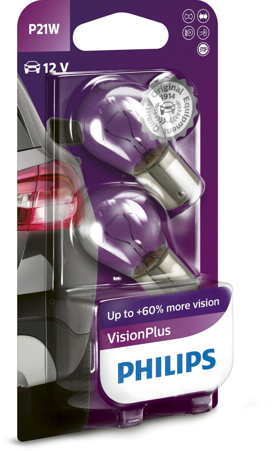 PHILIPS Glühlampe, Blinkleuchte VisionPlus 12V